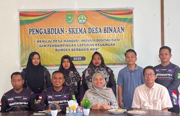 LPPM UNRI Taja Pendampingan Laporan Keuangan Berbasis Web di Seresam Inhil
